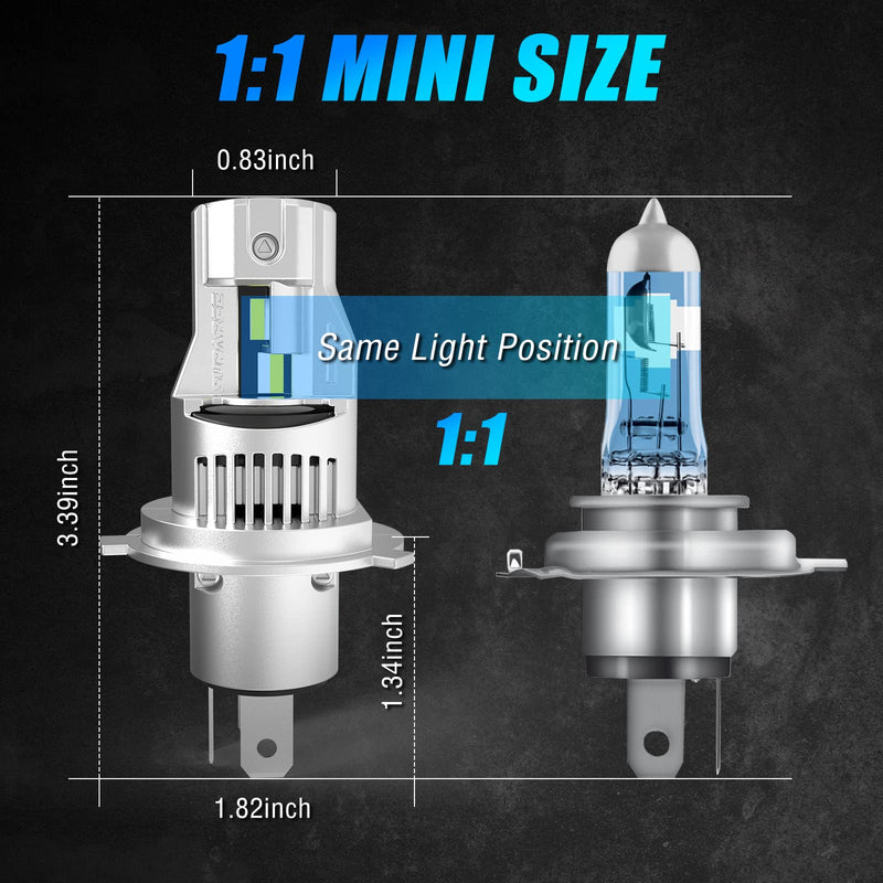 LED headlight bulbs H4/9003 LED Headlight Bulbs 6500K White Super Bright