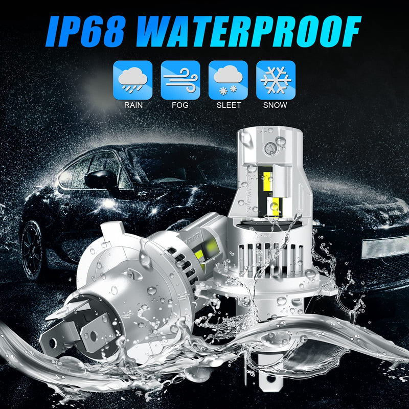 LED headlight bulbs H4/9003 LED Headlight Bulbs 6500K White Super Bright
