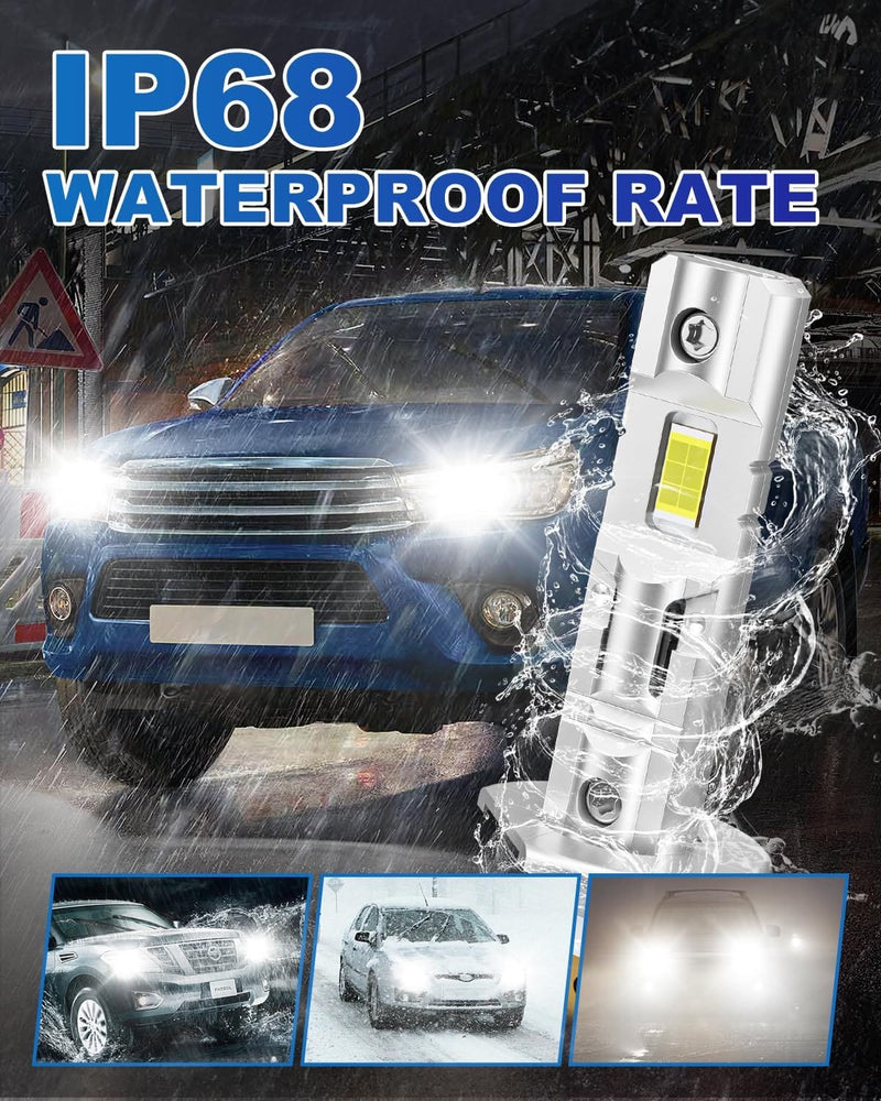 LED Headlight Bulbs H1 Plug and Play