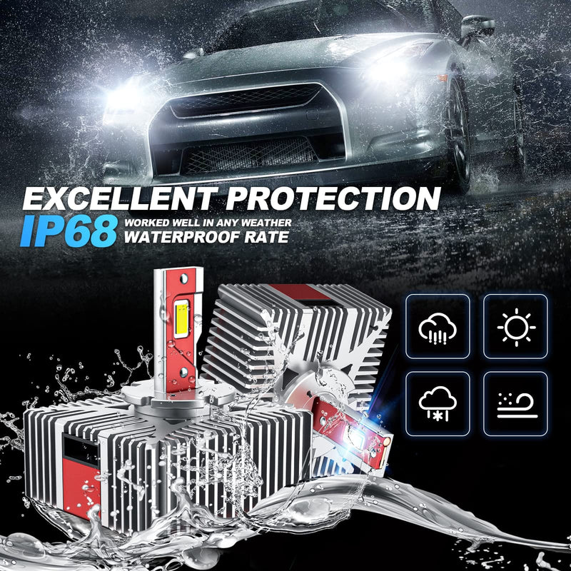 D5S Headlight Bulbs LED with Plug and Play for Original Hid Ballast SUPAREE